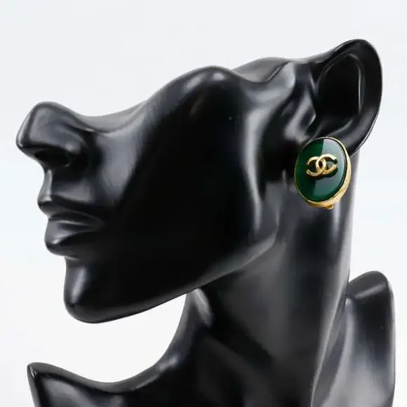 Chanel Cc Logo Clip-On Earrings Metal #209855C15B - Picture 2 of 9